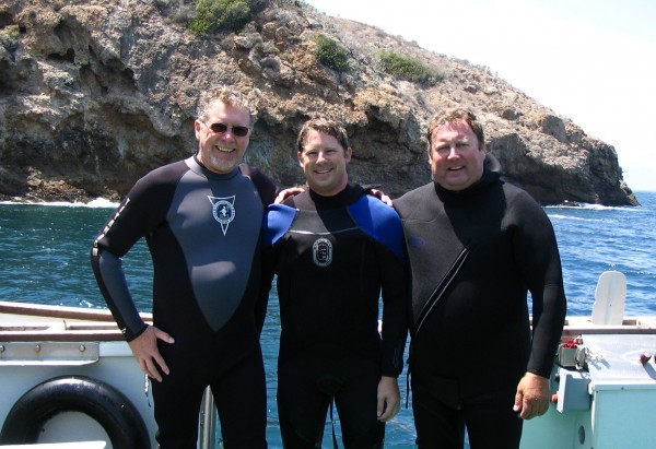 Diving with dad @Santa Cruz Island CA where he raised me to love the ocean= priceless